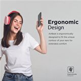 Promate AirBeat Bluetooth Kulaklık Yüksek Kaliteli Stereo Kablosuz Kulaküstü Kulaklık Kırmızı