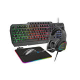 Vertux Vertukit 4in1 Klavye, Mouse, Mousepad, Kulaklık Oyuncu Gaming Başlangıç Set