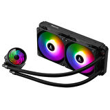 Segotep Bevere 240 Argb Siyah Sıvı İşlemci Soğutucusu Am5 Ve Lga1700 Uyumlu