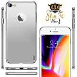 Buff iPhone 8 ile Uyumlu Slim Fit Kılıf Silver