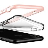 Buff iPhone X ile Uyumlu Air Bumper Kılıf Rose Gold