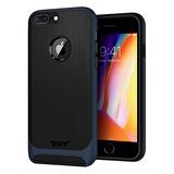Buff iPhone 8 Plus ile Uyumlu New Armor Kılıf Coral Blue