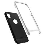 Buff iPhone X ile Uyumlu New Armor Kılıf Silver