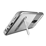 Buff Galaxy S9 Plus ile Uyumlu Air Bumper Kılıf Silver