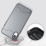 Buff iPhone XR ile Uyumlu Slim Folder Kılıf Silver