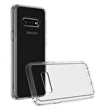 Buff Galaxy S10e ile Uyumlu Air Hybrid Kılıf Smoke Black