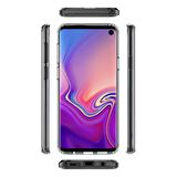 Buff Galaxy S10e ile Uyumlu Air Hybrid Kılıf Smoke Black