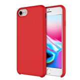 Buff iPhone 8/7 ile Uyumlu Rubber Fit Kılıf Red
