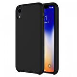 Buff iPhone XR ile Uyumlu Rubber Fit Kılıf Black