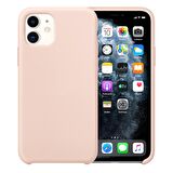 Buff iPhone 11 Rubber Fit Kılıf Pink Sand
