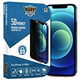 Buff iPhone 12 Mini 5D Privacy Ekran Koruyucu