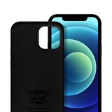 Buff iPhone 12 Mini Rubber Fit Kılıf Black