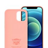 Buff iPhone 12 Mini ile Uyumlu Rubber Fit Kılıf Pink Sand