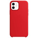 Buff iPhone 12 Mini ile Uyumlu Rubber Fit Kılıf Red