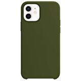 Buff iPhone 12 / 12 Pro Rubber Fit Kılıf Military Green