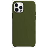 Buff iPhone 12 Pro Max ile Uyumlu Rubber Fit Kılıf Military Green