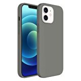 Buff iPhone 12 Mini Rubber S Kılıf Gray