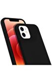 Buff iPhone 12 / 12 Pro Rubber S Kılıf Black