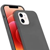 Buff iPhone 12 / 12 Pro Rubber S Kılıf Gray
