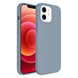 Buff iPhone 12 / 12 Pro Rubber S Kılıf Ice Blue