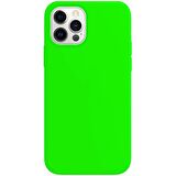Buff iPhone 12 Pro Max Rubber S Kılıf Neon Green