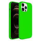 Buff iPhone 12 Pro Max Rubber S Kılıf Neon Green