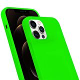 Buff iPhone 12 Pro Max Rubber S Kılıf Neon Green
