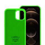 Buff iPhone 12 Pro Max Rubber S Kılıf Neon Green