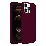 Buff iPhone 12 Pro Max Rubber S Kılıf Plum