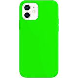Buff iPhone 11 ile Uyumlu Rubber S Kılıf Neon Yeşil