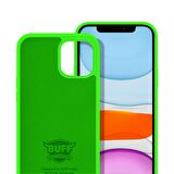 Buff iPhone 11 ile Uyumlu Rubber S Kılıf Neon Yeşil