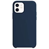 Buff iPhone 12 / 12 Pro Rubber Fit Kılıf Navy Blue