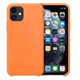 Buff iPhone 11 Rubber Fit Kılıf Light Orange