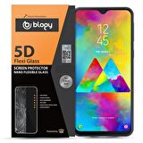 Blogy Galaxy M20 ile Uyumlu Flexi 5D Ekran Koruyucu