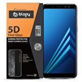 Blogy Galaxy A8 Plus ile Uyumlu Flexi 5D Ekran Koruyucu