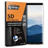 Blogy Galaxy Note 8 ile Uyumlu Flexi Edge 5D Ekran Koruyucu