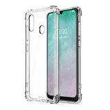 Blogy Galaxy A30 ile Uyumlu Crystal Fit Kılıf Crystal Clear