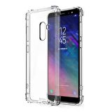 Blogy Galaxy A6 Plus ile Uyumlu Crystal Fit Kılıf Crystal Clear