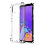 Blogy Galaxy A7 2018 ile Uyumlu Crystal Fit Kılıf Crystal Clear