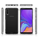 Blogy Galaxy A7 2018 ile Uyumlu Crystal Fit Kılıf Crystal Clear