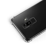 Blogy Galaxy J8 ile Uyumlu Crystal Fit Kılıf Crystal Clear
