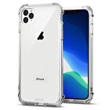 Blogy iPhone 11 Pro Max ile Uyumlu Crystal Fit Kılıf Crystal Clear