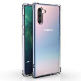 Blogy Galaxy Note 10 ile Uyumlu Crystal Fit Kılıf Crystal Clear