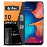 Blogy Galaxy A20 ile Uyumlu Flexi 5D Ekran Koruyucu