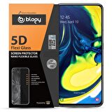 Blogy Galaxy A80 ile Uyumlu Flexi 5D Ekran Koruyucu