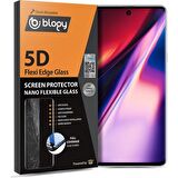 Blogy Galaxy Note 10 ile Uyumlu Flexi Edge 5D Ekran Koruyucu