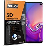 Blogy Galaxy S10 ile Uyumlu Flexi Edge 5D Ekran Koruyucu