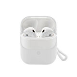 Blogy AirPods ile Uyumlu Silikon Kılıf White