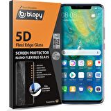 Blogy Mate 20 Pro ile Uyumlu Flexi Edge 5D Ekran Koruyucu
