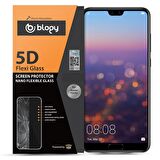 Blogy P20 Pro ile Uyumlu Flexi 5D Ekran Koruyucu